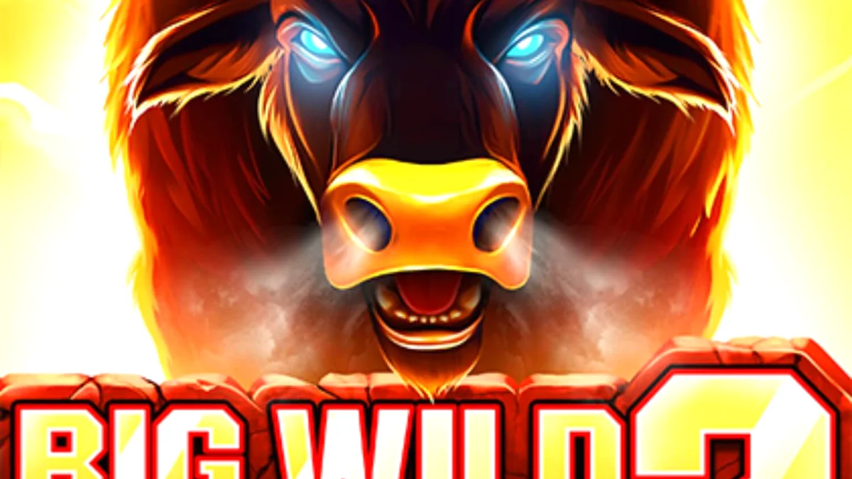 Tampilan visual slot Big Wild Buffalo 2 dengan latar belakang padang rumput Amerika yang megah